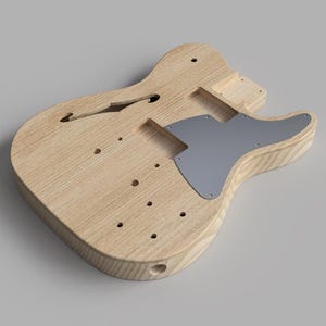 Fender JA-90 Thinline semi-holle gitaarbody 3D CAD-bestanden schaal 1: 1 | CNC-bestanden | Gitaarabonnement | 3D-printen