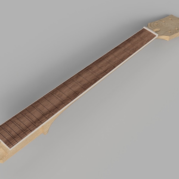 Fichiers CAO 3D Gibson Les Paul Guitar Neck à l'échelle 1:1 | Fichiers CNC | Projet DIY | Impression 3D