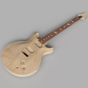 PRS Santana Retro 3D-bestanden schaal 1: 1 | CNC-bestanden | Gitaarabonnement