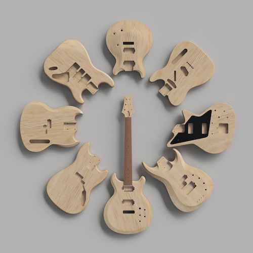 Fender Jazzmaster Body - 3D CAD Guitar Model - Electric