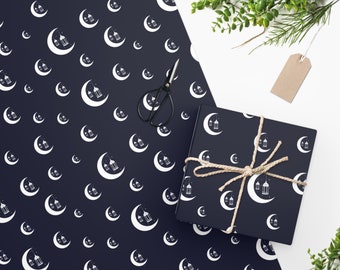 Unique Moon Wrapping Paper