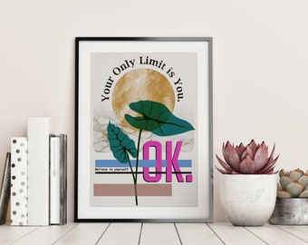 Motivation Art Print - Custom Design - 10 Colors - 50x70 cm - High Resolution - 200 DPI - Digital Download - Paper Print - Ready to Print