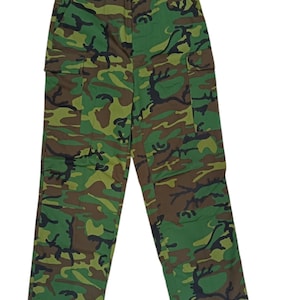 Vintage Singapore Army Camo combat Pants no4