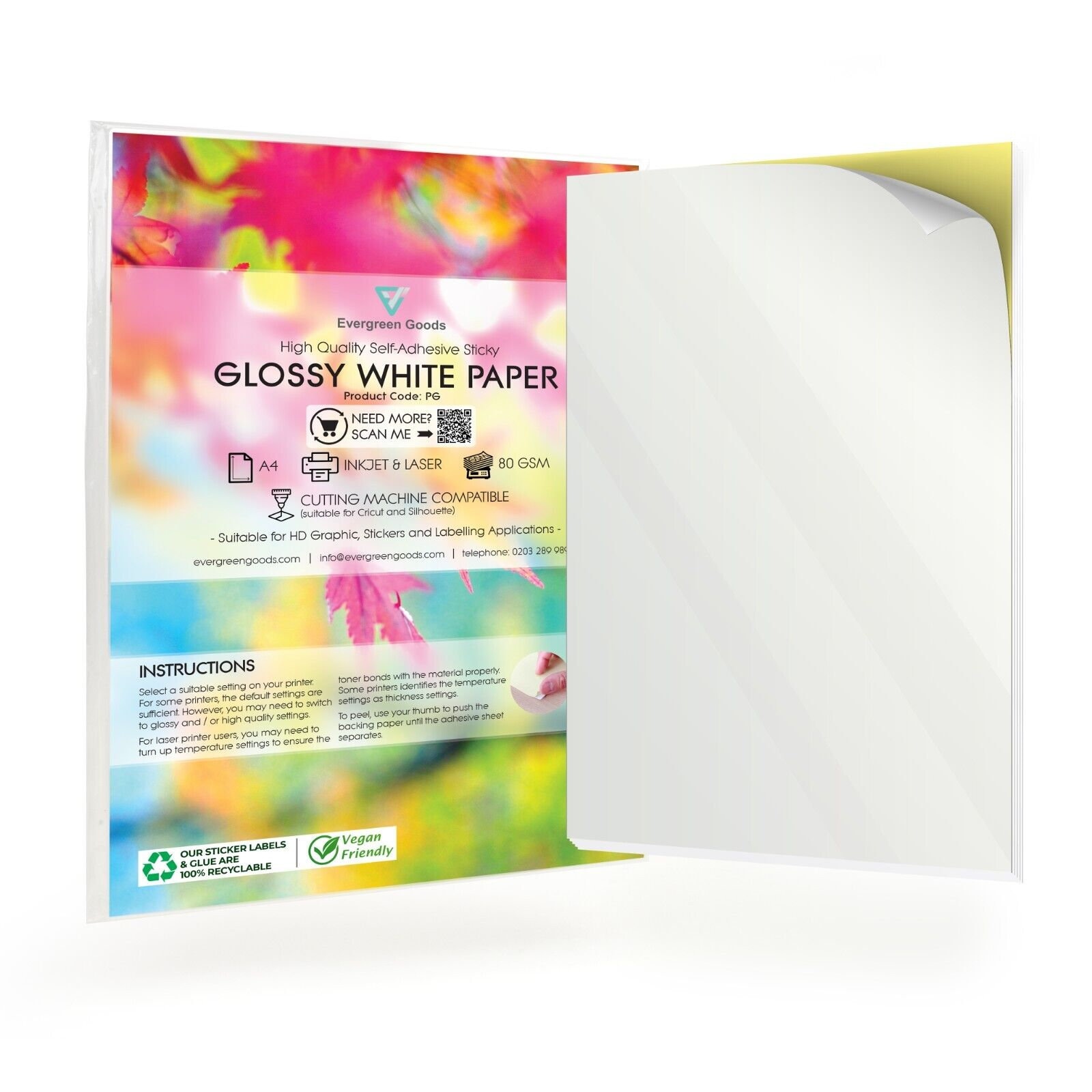 White Silk Matt Card Stock 130lb. Cover (300gsm) - 50 Pk (Choose your size)  (12 x 18)