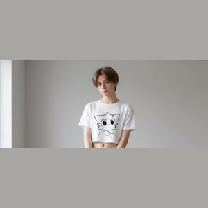 Boykisser Cropped Shirt – Couple Edition Jersey Cotton T-Shirt