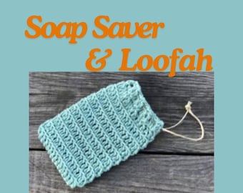 Crochet Soap Bag Pattern — Eco Soap Saver Loofah Holder PDF Instant Download Sustainable Bathroom Gift Beginner