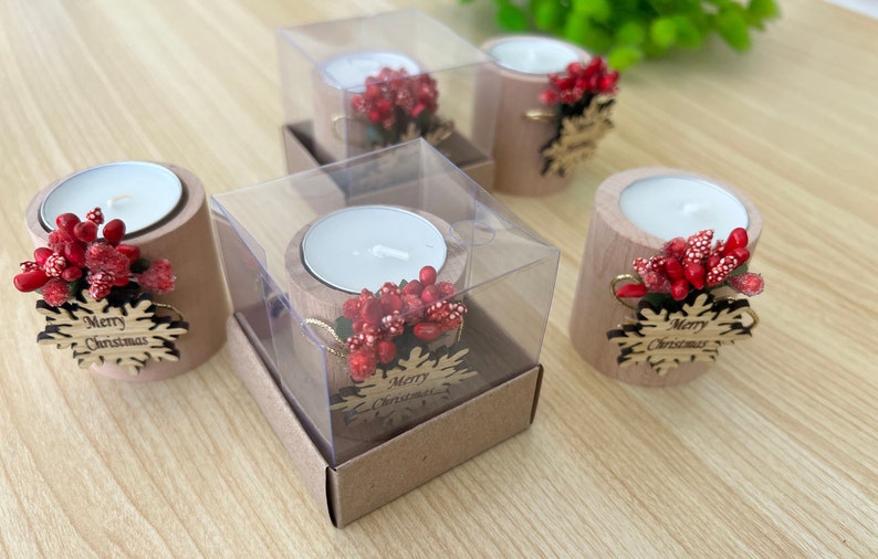 Bulk Christmas Gifts, Christmas Personalized Candle Favor,happy Holiday