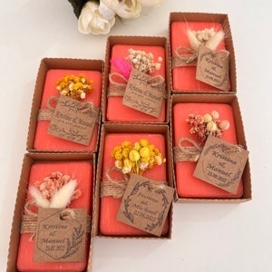 Wedding Soap Favors for Guests • Bridal Shower Favors • Handmade Soap Favors • Unique Gifts for Guests • Personalized Scented Soaps