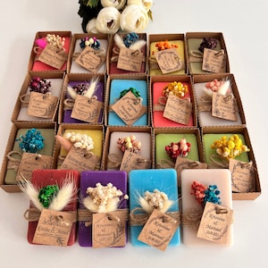 Wedding Soap Favors for Guests • Bridal Shower Favors • Handmade Soap Favors • Unique Gifts for Guests • Personalized Scented Soaps