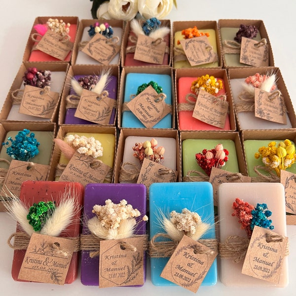 Vegan personalized Soaps ,Wedding guest gifts ,Bridal shower gifts ,Handmade scented soaps ,Wedding guest gifts bulk,Party soap gifts
