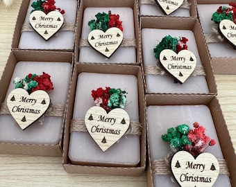 Christmas Scent Soap Favors| Personalized Christmas Gifts | Custom Christmas Favors | Christmas Table | New Year Merry Christmas Favors