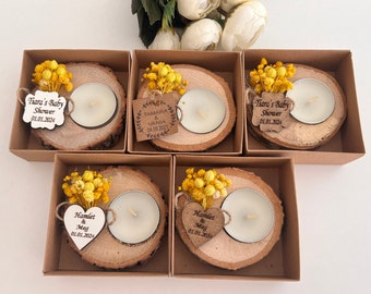 Bomboniera di nozze personalizzata con candela, Bomboniere di nozze per gli ospiti in grandi quantità, Regali di nozze per gli ospiti, Bomboniere di nozze rustiche, Regalo di addio al nubilato