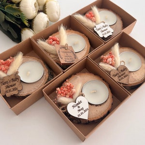 Wedding Party Favors for Guests in bulk | Wedding Bulk Favors | Wedding Rustic Favors | Unique Favors | Tealight Holders