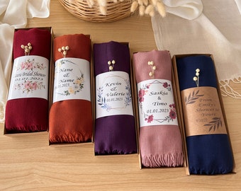 Personalized Pashmina Shawl • Bridesmaid Wedding Favor