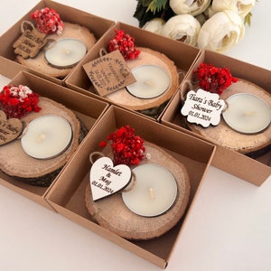 Personalized Candle Wedding Favor,Wedding Favors for Guests in Bulk,Wedding Gifts for Guests,Rustic Wedding Favors,Bridal Shower gift
