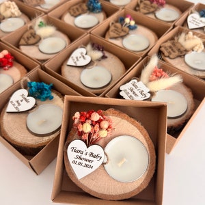 Personalized Candle Wedding Favor,Wedding Favors for Guests in Bulk,Wedding Gifts for Guests,Rustic Wedding Favors,Bridal Shower gift