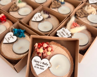 Bomboniere personalizzate per matrimonio con candele, bomboniere per ospiti all'ingrosso, regali di nozze per ospiti, bomboniere rustiche per matrimonio, regalo per addio al nubilato