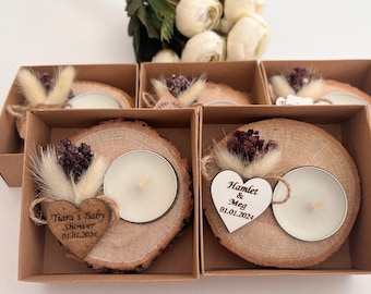 Bomboniere per ospiti in grandi quantità / Bomboniere per matrimoni in grandi quantità / Bomboniere rustiche per matrimoni / Bomboniere uniche / Regalo portacandeline