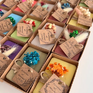 Jabones perfumados hechos a mano, jabones veganos MIX a granel, regalos para invitados de boda, regalos de despedida de soltera, regalos para invitados de boda a granel, regalos de jabón para fiestas