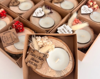 Wedding Party Favors for Guests in bulk | Wedding Bulk Favors | Wedding Rustic Favors | Unique Favors | Tealight Holders