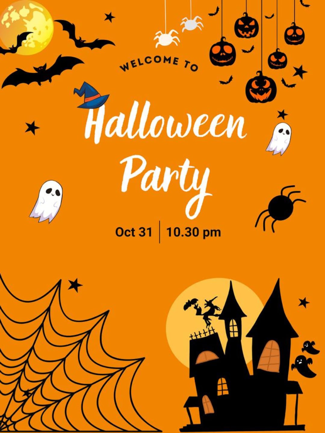 Digital Halloween Invitations Halloween Invitation Etsy