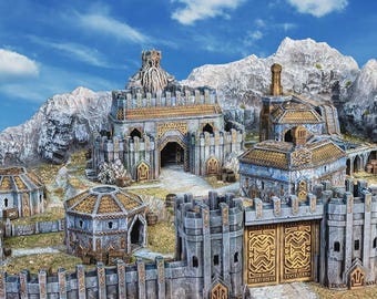 Reino de Durak Deep / Conquest Creations / Terreno enano para Dungeons and Dragons, Pathfinder, MESBG