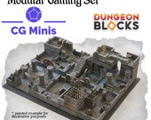Modular Dungeon Blocks Starter Set: 84-piece Tabletop Terrain