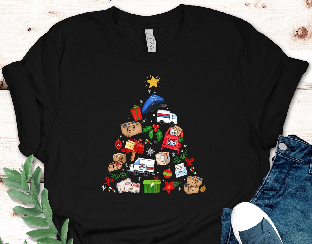 Santa's Favorite Postal Worker, Merry Christmas Postal Worker Tshirt 