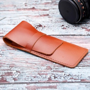 Estuches de cuero para bolígrafos, regalo de aniversario, regalo para él, regalo para novio y novia, regalo para el Día del Padre, billetera personalizada grabada para el esposo