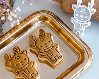 Emporte-pièce Renne de Noël - christmas reindeer cookie cutter