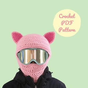 Häkelanleitung Schwein Balaclava *ENGLISCH*