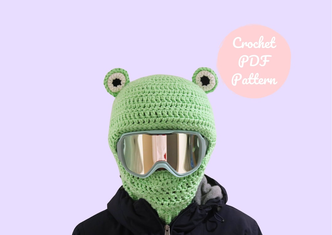 帽子 Two Frogs Knit Frog Balaclava Black Toad Knit Frog Balaclava - Japanese Toad – Two Frogs