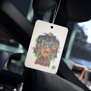 Scooby-Doo Car Air Freshener - Fun Auto Decor, Unique Gift for Scooby Fans, Fragrance Tag for Road Trips, Halloween Decor, Retro Vibe