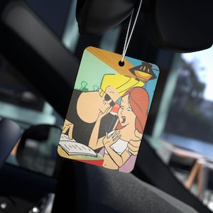 Johnny Bravo Car Air Freshener, Cartoon Decor, Funky Gift for Auto Lovers, Cute Home Fragrance, Fun Gift for Him/Her