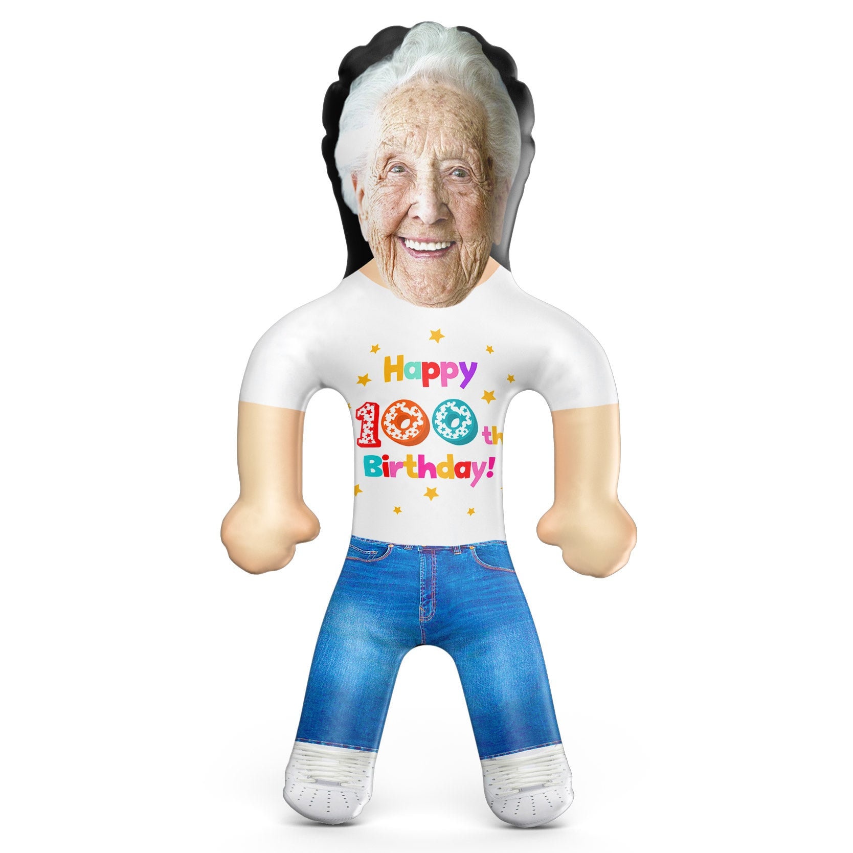 Poupée gonflable gonflable 100e anniversaire