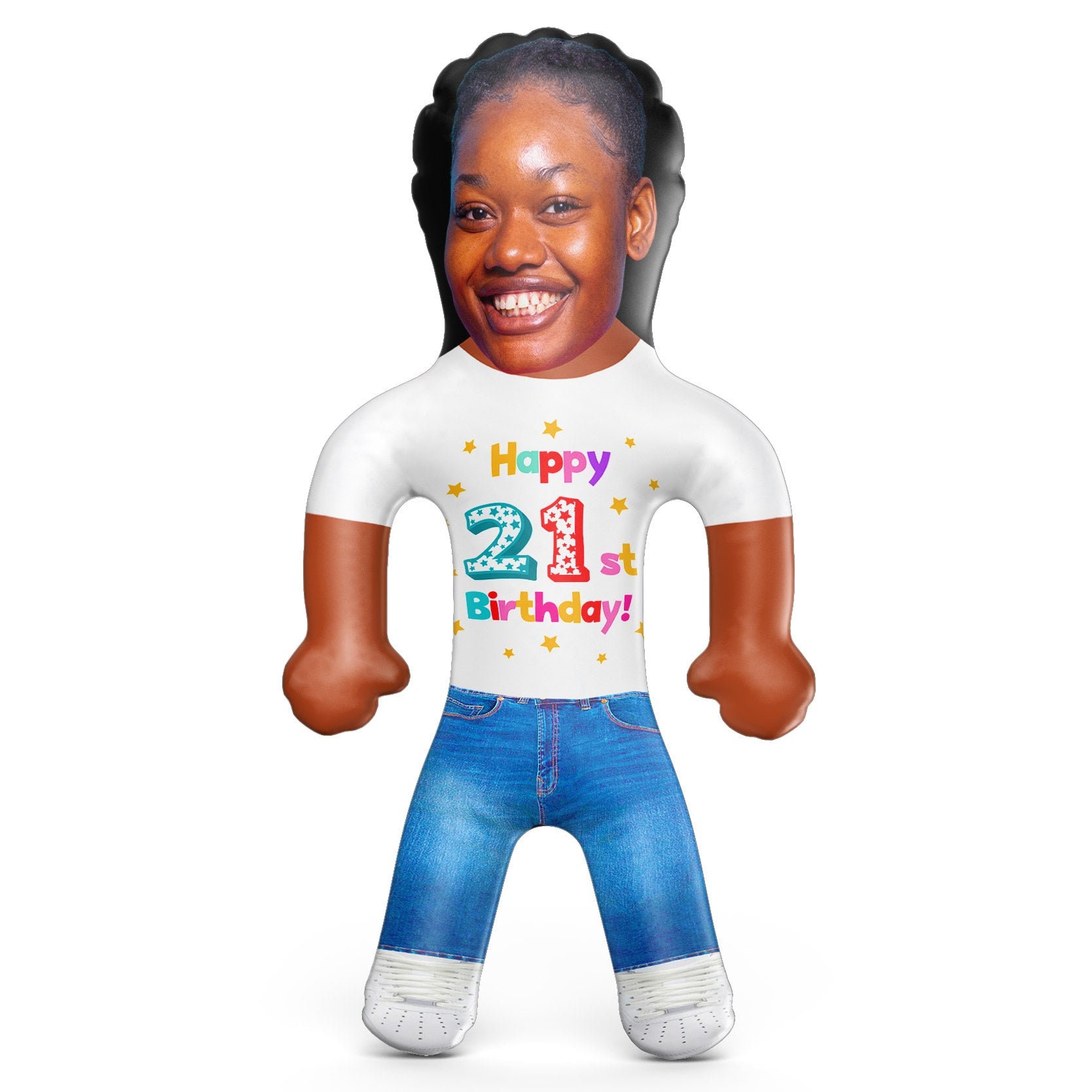 Poupée gonflable gonflable pour 21e anniversaire