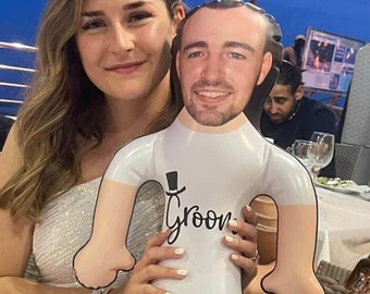 Groom T Shirt Inflatable Custom Doll, Hen Party, Bachelorette, Gifts For Bride To Be