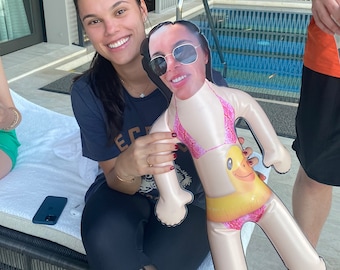 Rubber Duck Bikini Girl Blow Up Doll