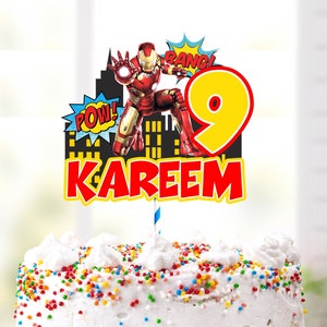 Gepersonaliseerd digitaal bestand Cake Topper - Thema digitaal afdrukbaar bestand - ALLEEN digitaal bestand - U print