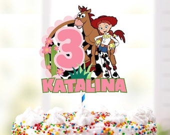 Personalized DIGITAL file Cake Topper -Themed Digital Printable File - digital file ONLY - You Print