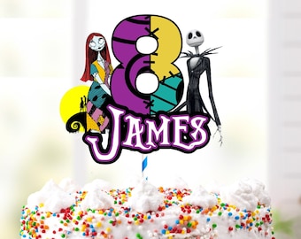 Personalized DIGITAL file Cake Topper -Themed Digital Printable File - digital file ONLY - You Print