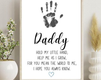 Father's Day Handprint Craft • Dad Keepsake • Father's Day Gift • Gift for Dad  • Dad Poem Craft • Father's Day Printable • Best Dad Gift