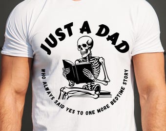 Funny Dad Skeleton Sublimation • 300dpi PNG • Skeleton Dad Sublimation Design • Book lover Dad PNG • Father's Day Gift • Dad Sublimation