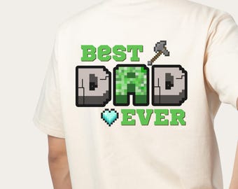 Minecraft Dad Sublimation • 300dpi PNG • Best Dad Ever Sublimation Design • Father's Day PNG • Father's Day Minecraft Gift • Dad Sublimation