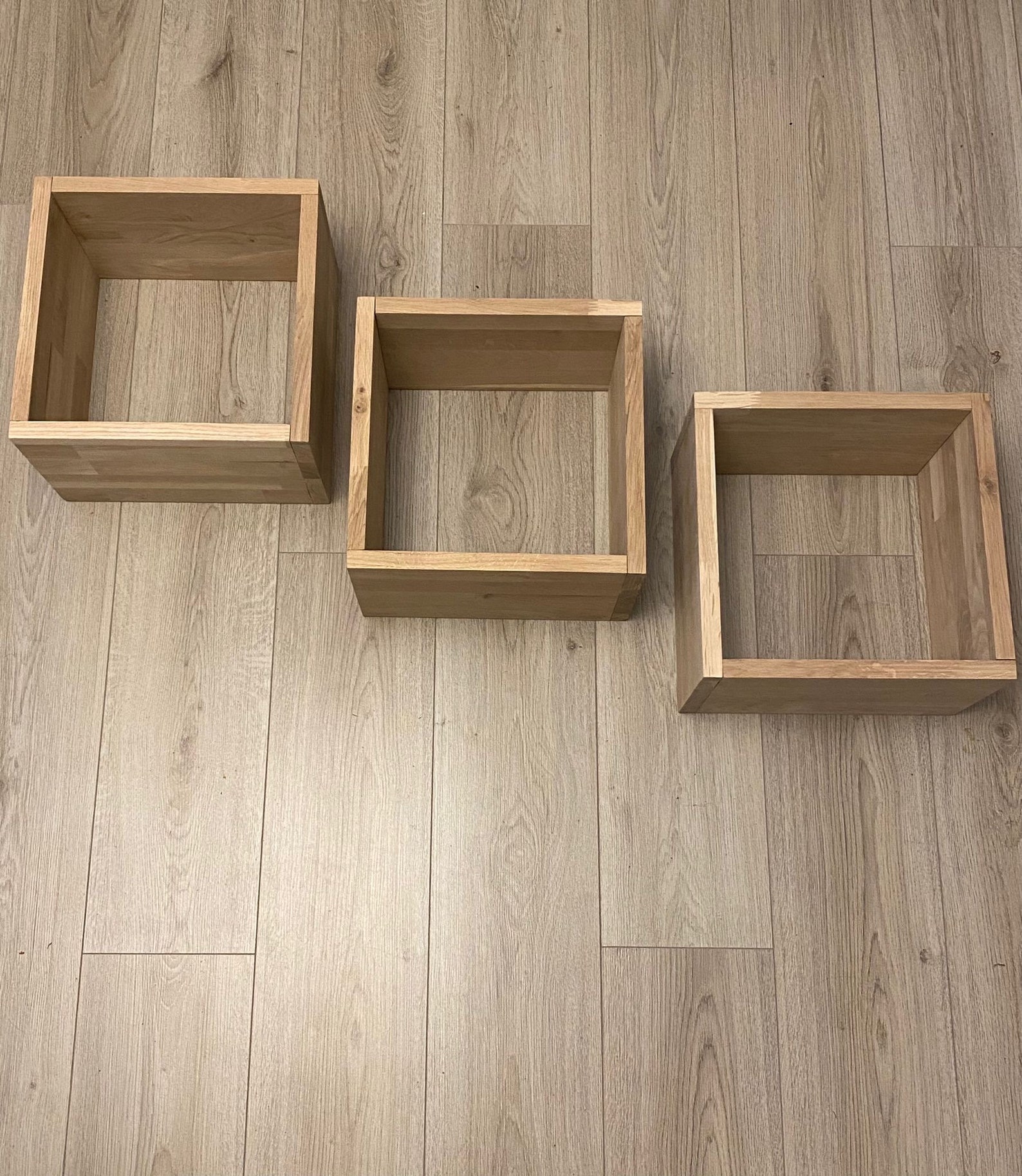 Oak Square Floating Shelf Square Floating Shelf Quality Wood Shelf Quality Shelving Library