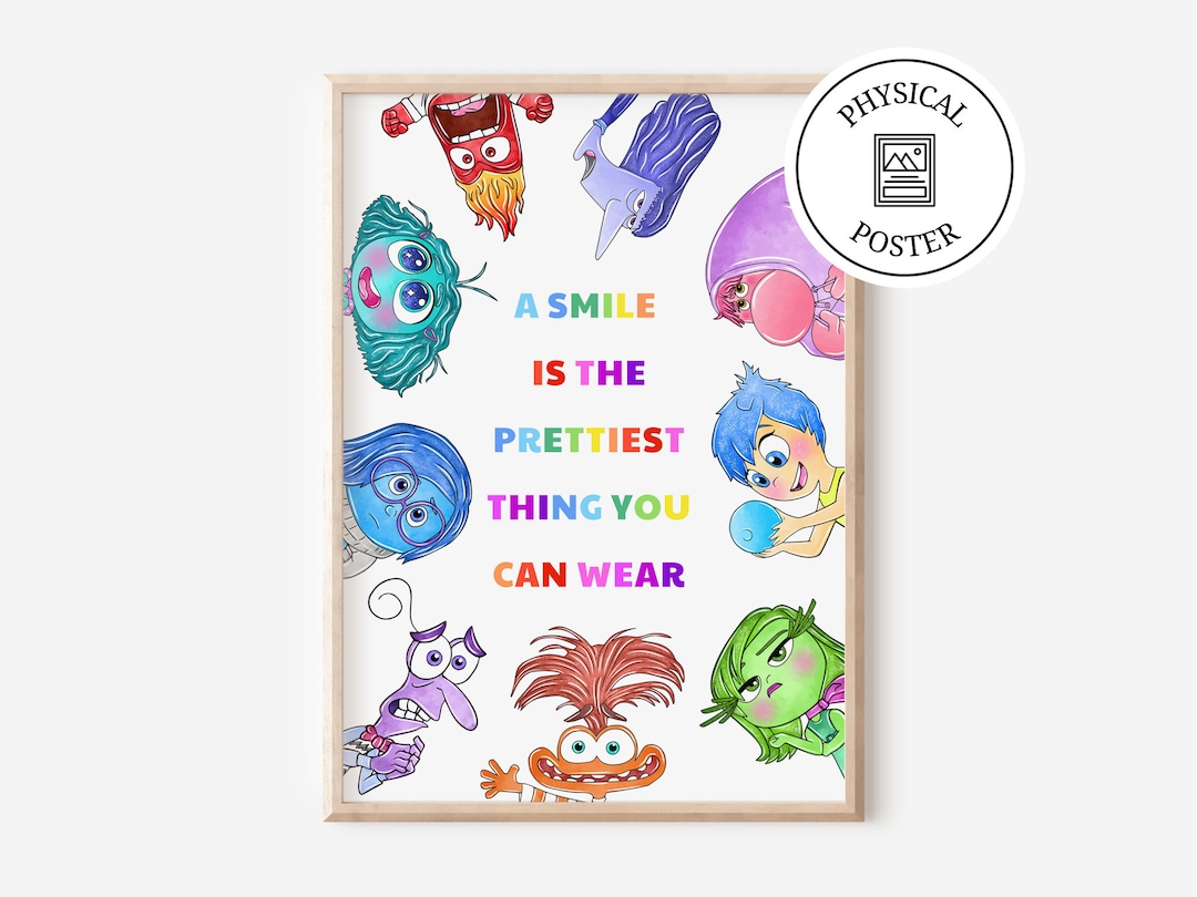1 Poster From Inside Out 2 Characters Nursery Room Art Decor Posters ...