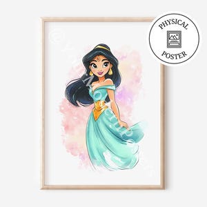 1 Princess Poster - Princesses Wall Art Decor - Girl Room Decor Posters - Princess Nursery - Princess Print Kid&#39;s Bedroom Decoration