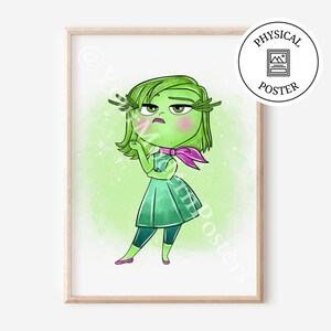 1 Poster Von innen nach außen 2 Charaktere - Kinderzimmer Kunst Dekor - Poster Aquarell Kunst - innen nach außen Drucke für Kinder - Kindermotivation