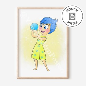 1 Poster Von innen nach außen 2 Charaktere - Kinderzimmer Kunst Dekor - Poster Aquarell Kunst - innen nach außen Drucke für Kinder - Kindermotivation