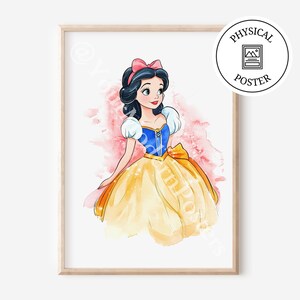 1 Snow Princess Poster - Princesses Wall Art Decor - Girl Room Decor Posters - Princess Nursery - Princess Print Kid&#39;s Bedroom Decoration